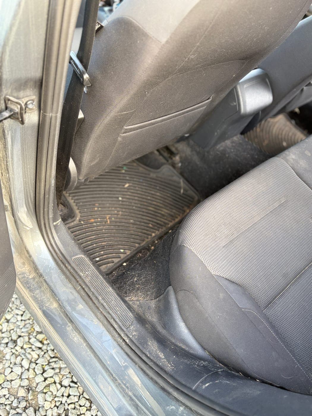 Footwell & Floor Mats — before detailing