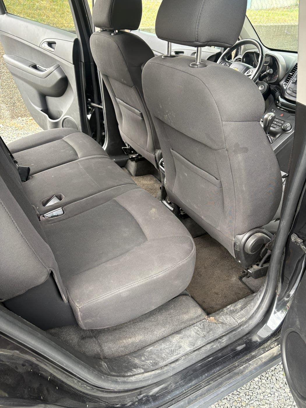 Rear Seats & Carpet — before detailing